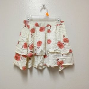 Floral Mini Skirt